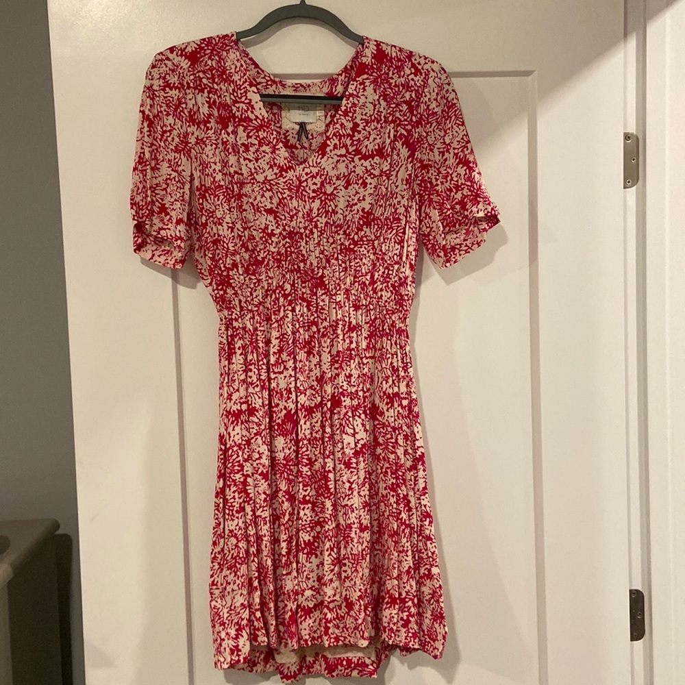 Beautiful pink and white summer dress